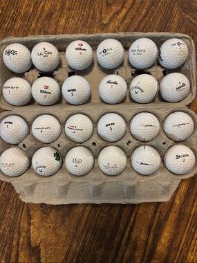 2 Dozen mixed White Golf Balls Assorted Pack